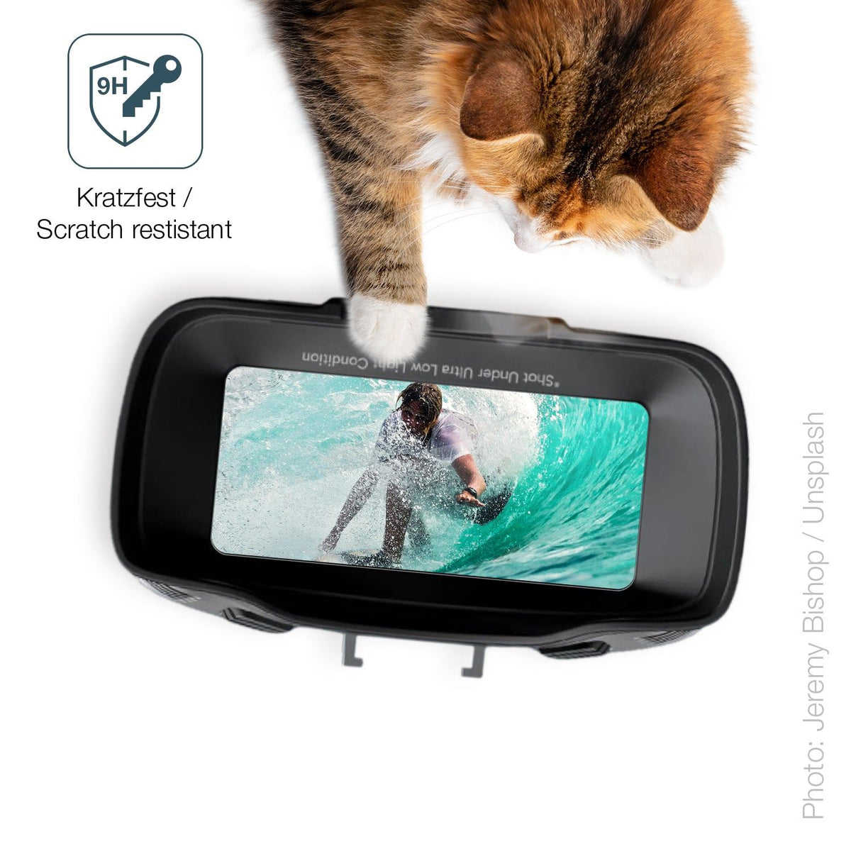 2x Screen Protector for AKASO Seemor-200 Flexible Glass 9H dipos