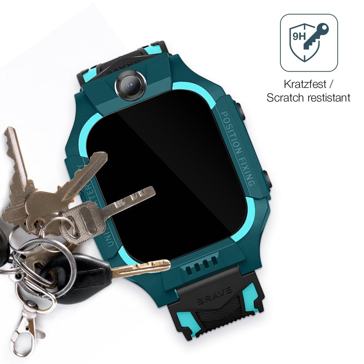2x Screen Protector for xO Kids Smartwatch H100 Flexible Glass 9H dipos