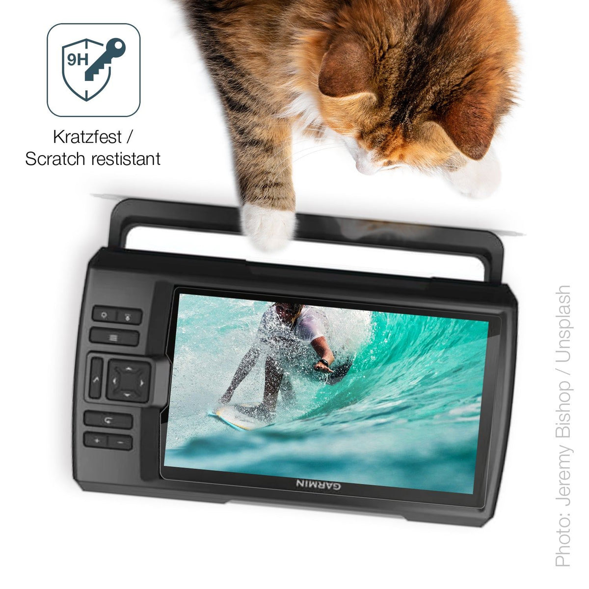 2x Screen Protector for Garmin Striker Vivid 9SV Flexible Glass 9H dipos