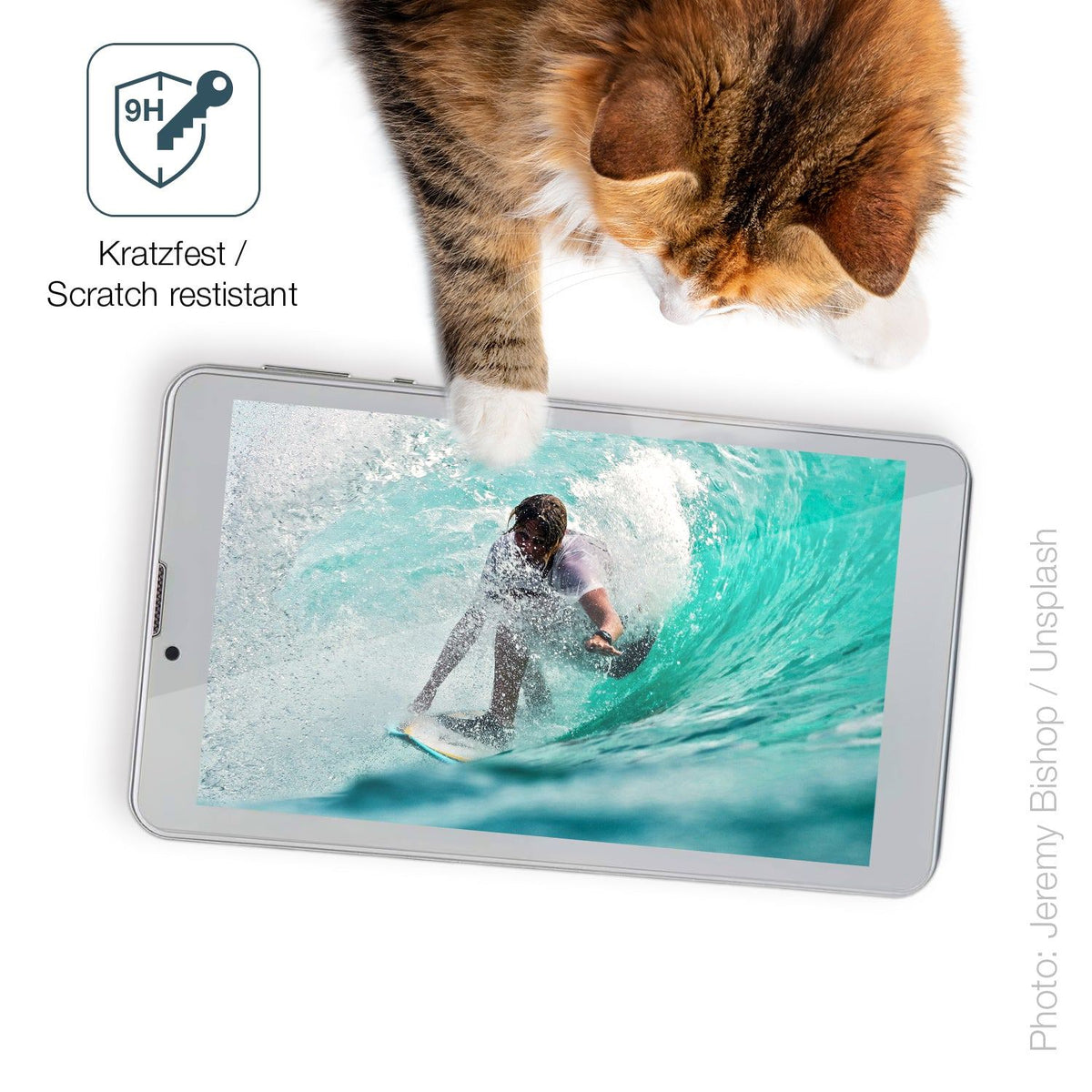 2x Screen Protector for Garsent 7 Zoll Tablet Flexible Glass 9H dipos