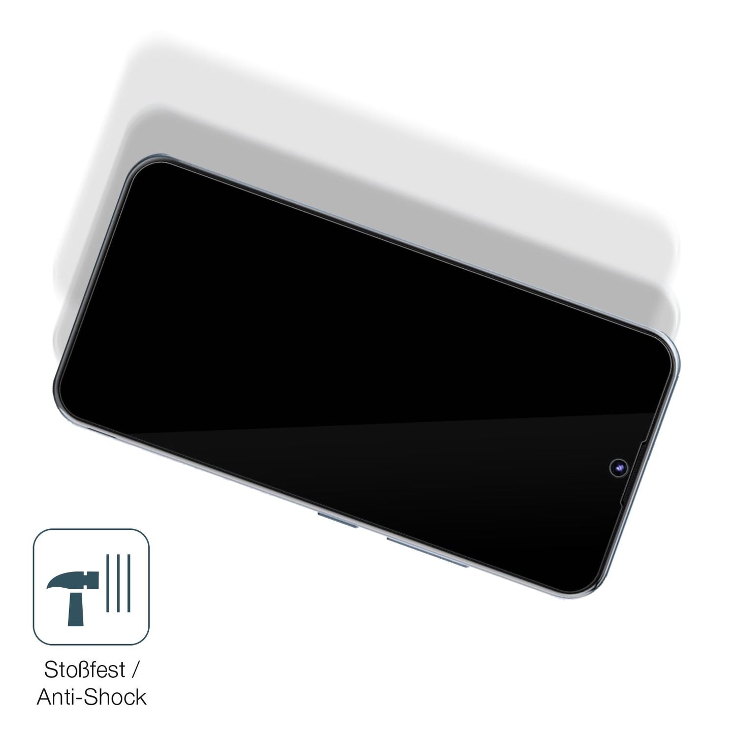 Schutz gegen Kratzer auf dem Tecno Pop 5S Glas durch Schlüssel, Stöße gegen die Tischkante oder Stürze