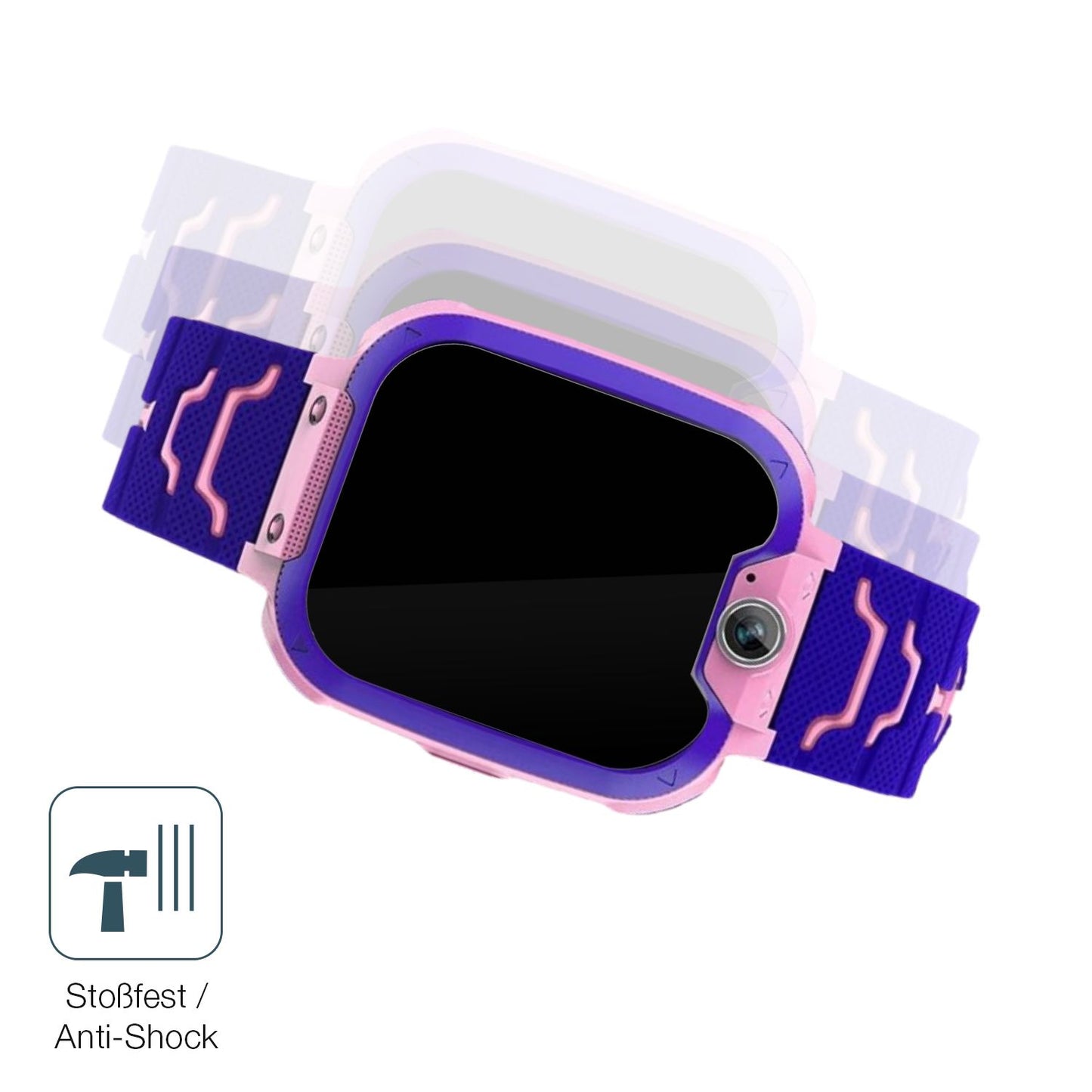 2x Screen Protector for Kesasohe Smartwatch Kinder Flexible Glass 9H dipos