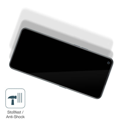 Schutz gegen Kratzer auf dem OnePlus Nord CE 2 5G Glas durch Schlüssel, Stöße gegen die Tischkante oder Stürze