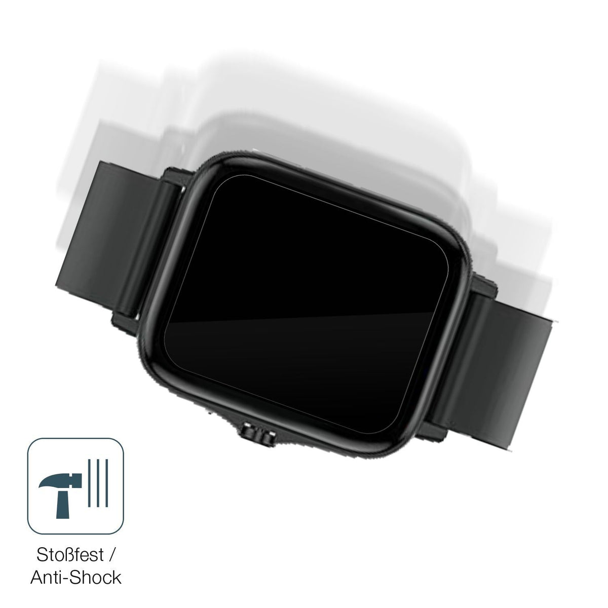 Screen Protector for Kaseemi 1,7 inch Smartwatch Flexible Glass 9H dipos