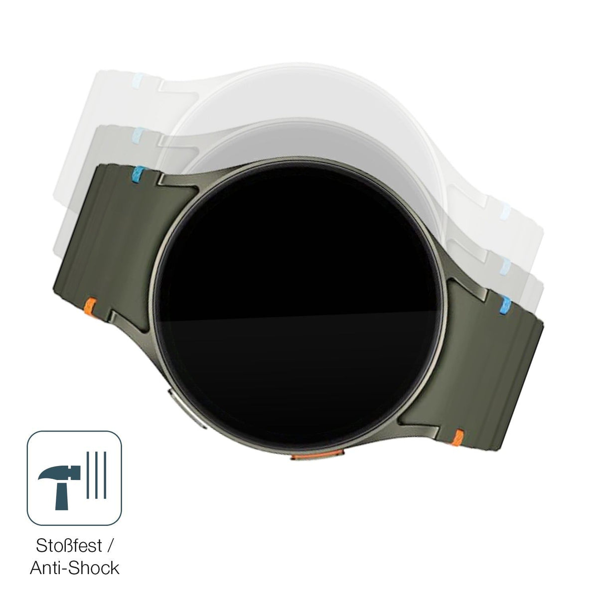 2x Screen Protector for Samsung  Galaxy Watch 7 44mm Flexible Glass 9H dipos