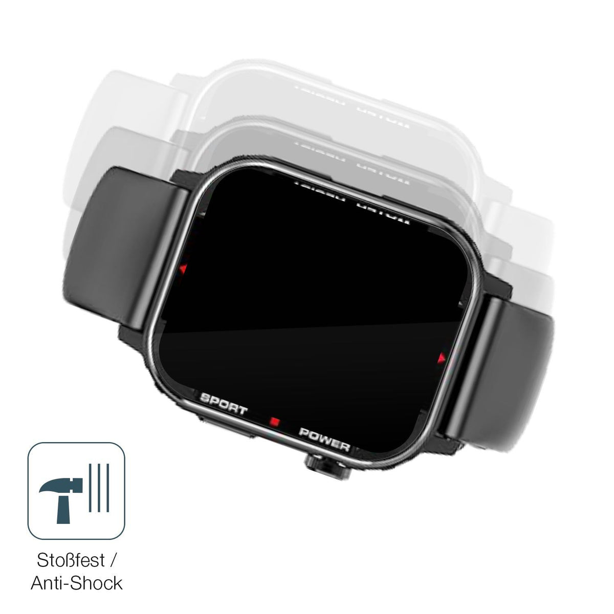 2x Screen Protector for G96 Smartwatch Flexible Glass 9H dipos