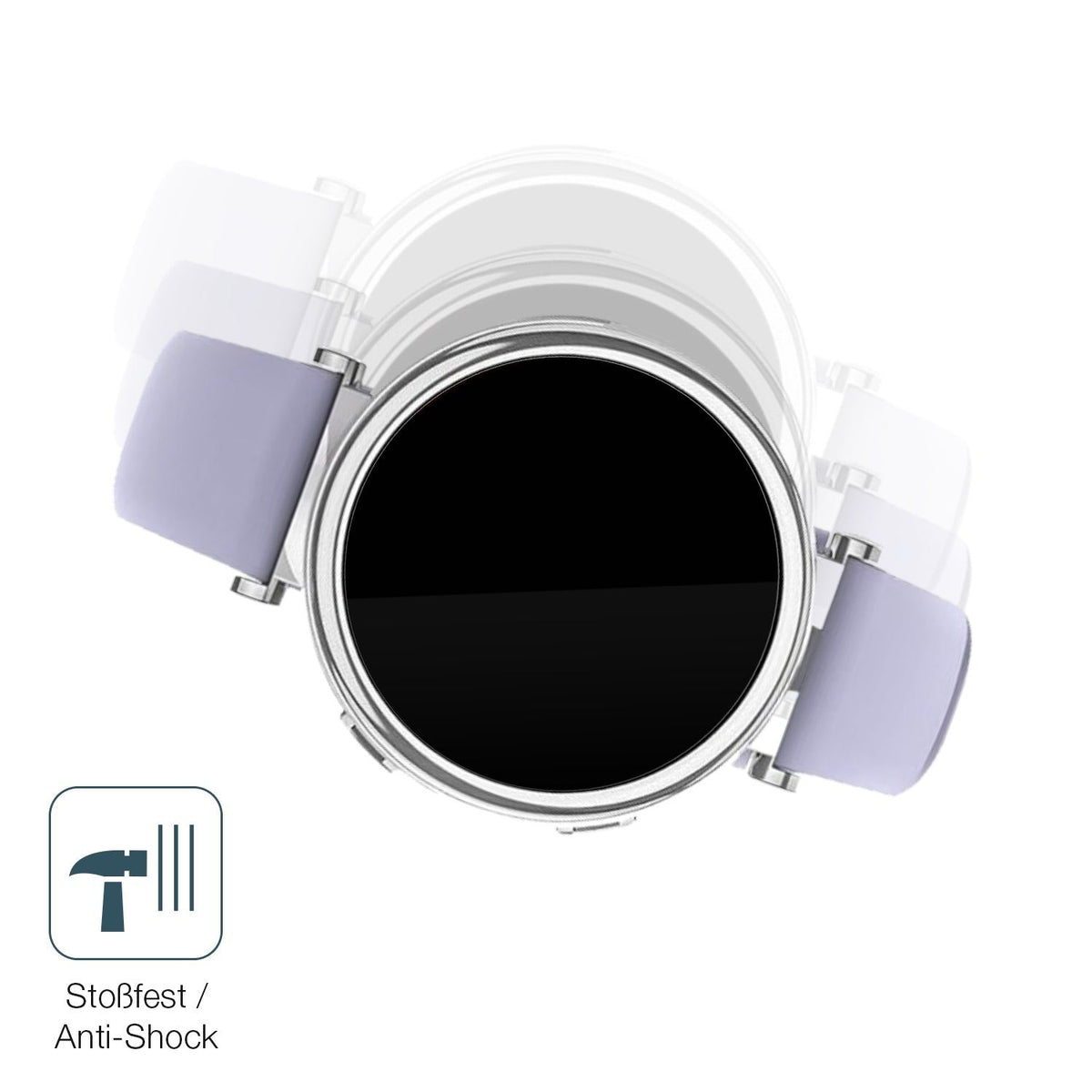 2x Screen Protector for Sanorum 1.27 Zoll Smartwatch Flexible Glass 9H dipos