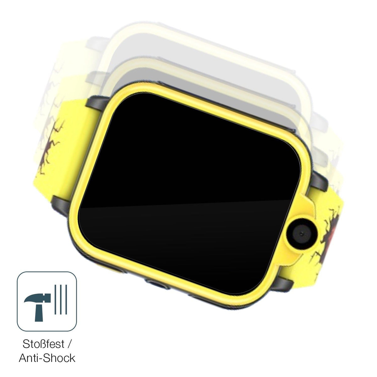 2x Screen Protector for Iowodo XT23-BK Smartwatch Kinder Flexible Glass 9H dipos