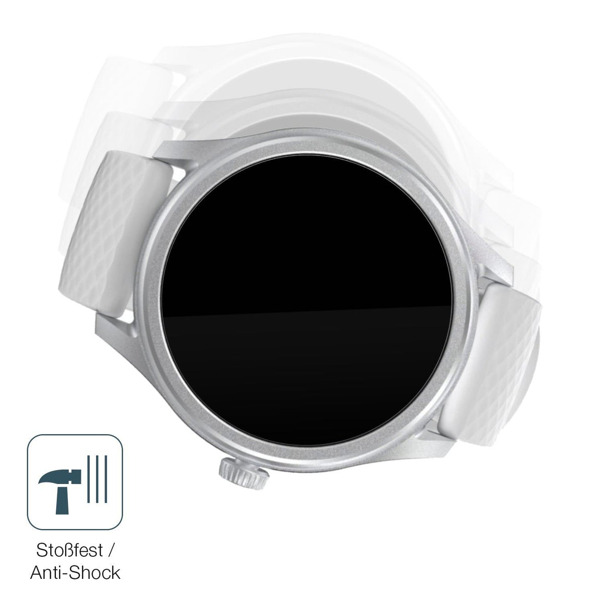 2x Screen Protector for Hama 5010 Smartwatch Flexible Glass 9H dipos