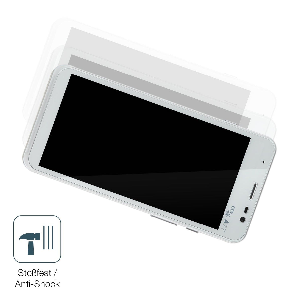 2x Screen Protector for CCV compact A77 Flexible Glass 9H dipos