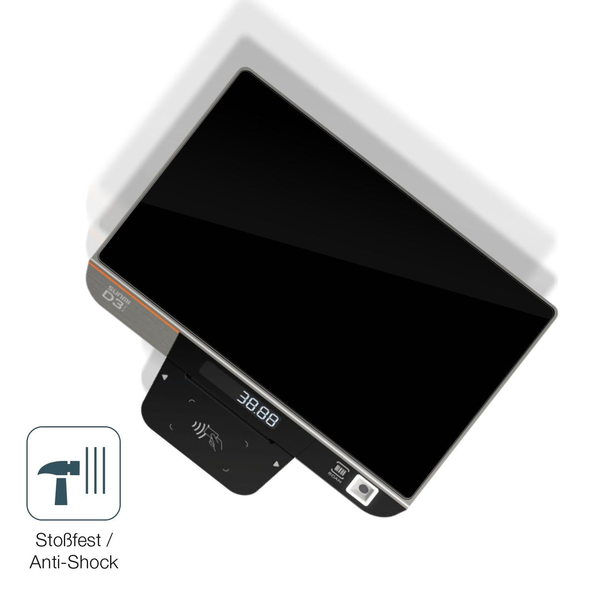 2x Screen Protector for Sunmi D3 Mini Flexible Glass 9H dipos