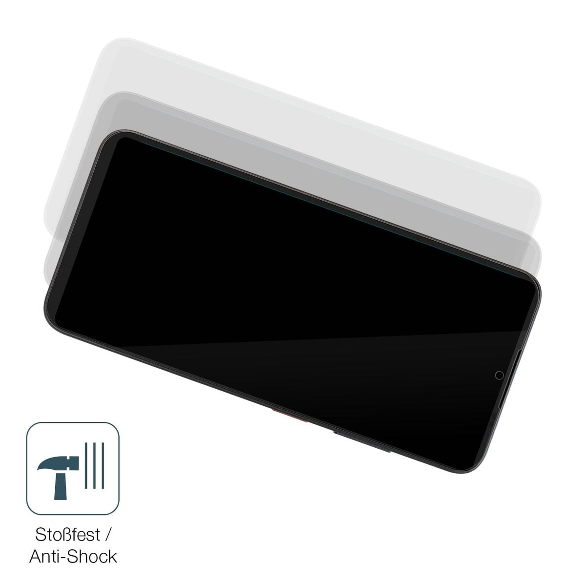 2x Screen Protector for ZTE Optus X Total Flexible Glass 9H dipos