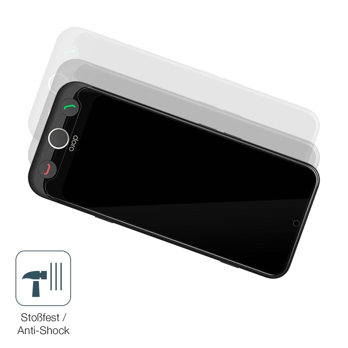 2x Screen Protector for Doro Aurora A30 Flexible Glass 9H dipos