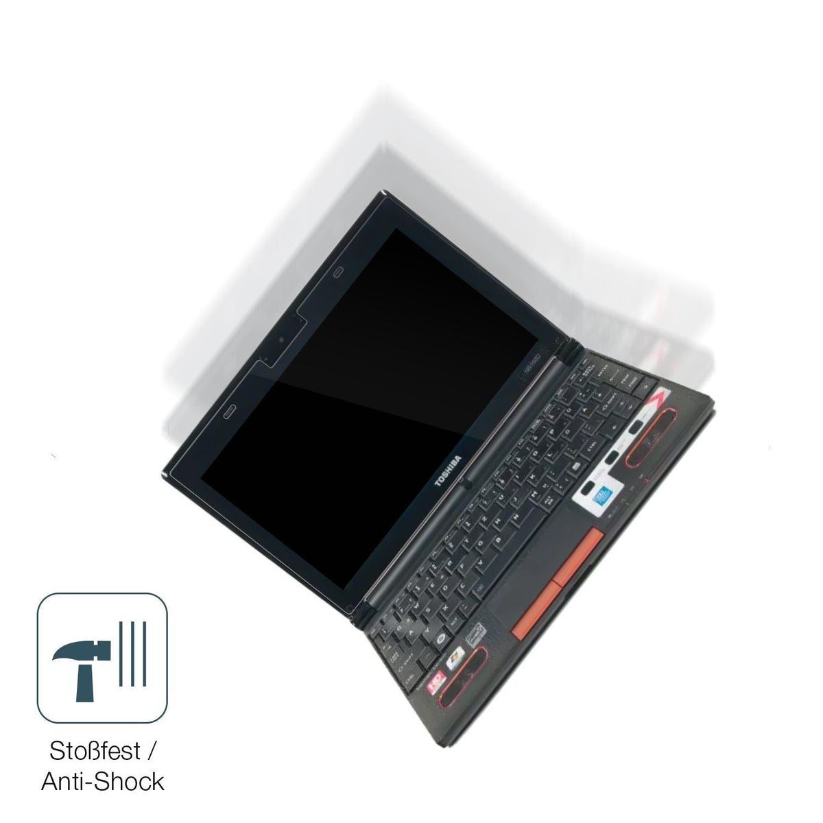 2x Screen Protector for Toshiba NB550D 10 Zoll Flexible Glass 9H dipos