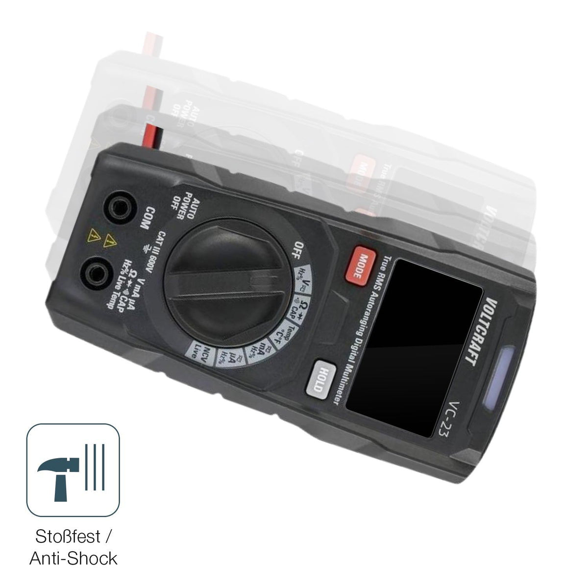 2x Screen Protector for Voltcraft VC191 Flexible Glass 9H dipos