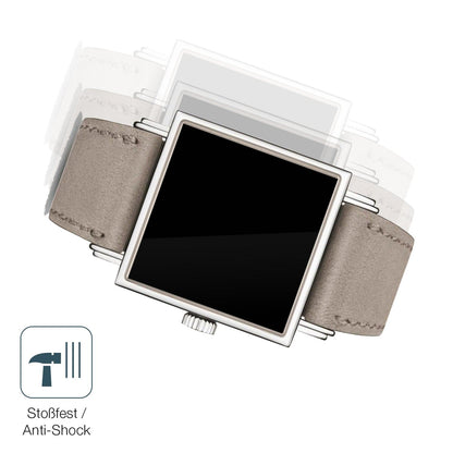2x Screen Protector for NOMOS Glashütte Tetra 27 Flexible Glass 9H dipos