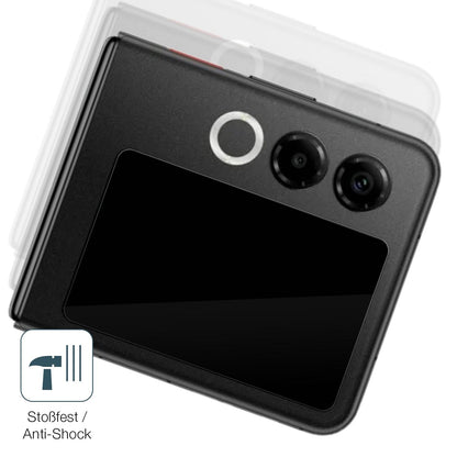 2x Screen Protector for Nubia ZTE Flip 2 5G Außenseite Flexible Glass 9H dipos