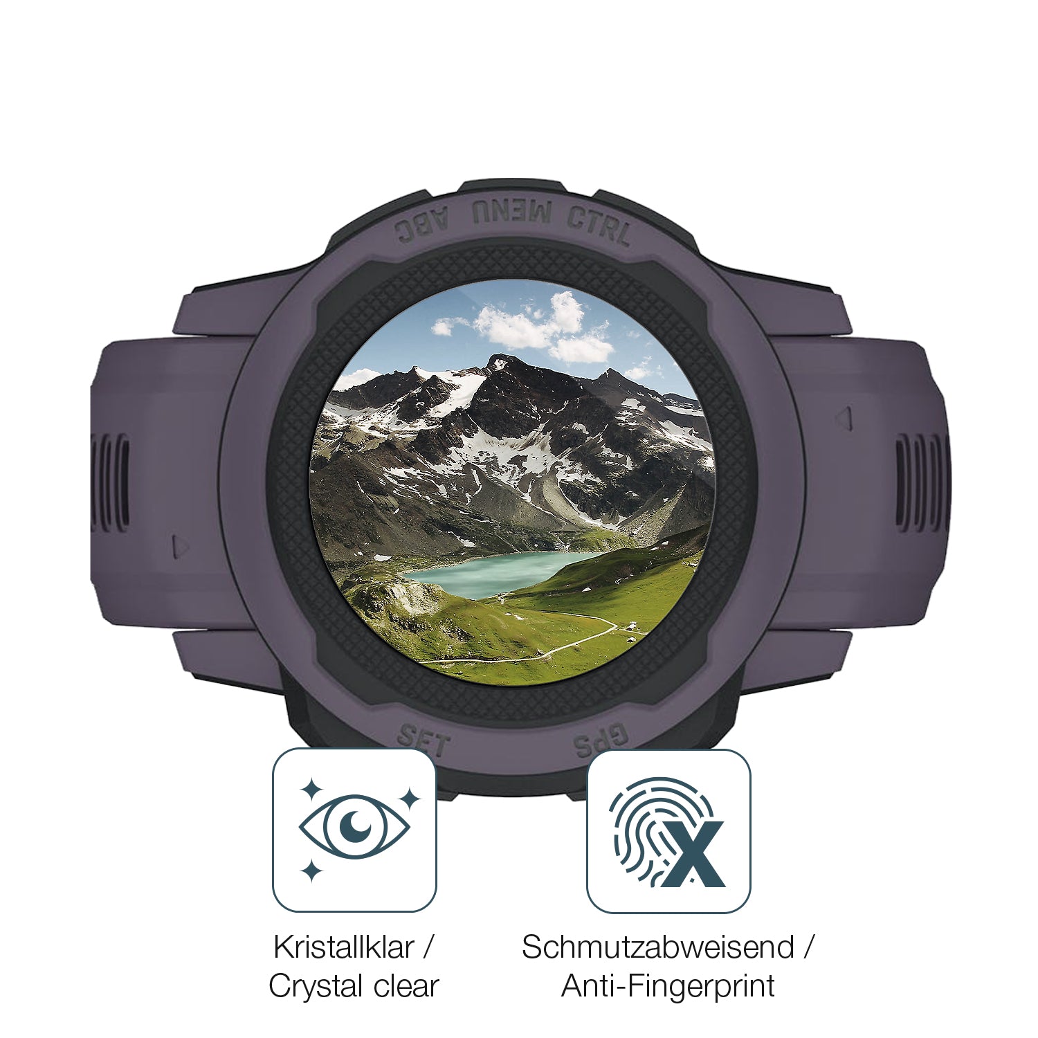 Flexible TPU-Folie passend zugeschnitten für Garmin Instinct 2S (45mm), vollständige Abdeckung