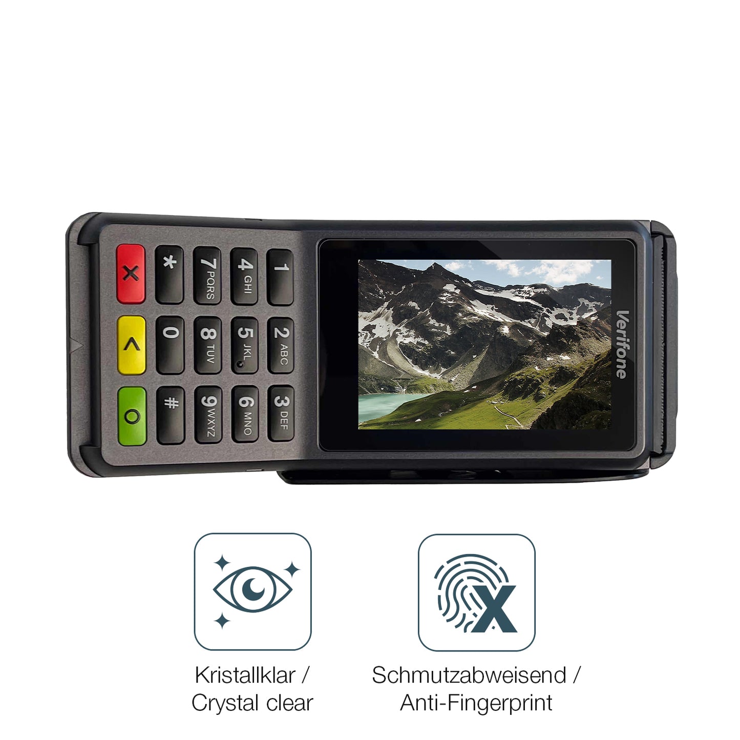 2x 9H Schutzfolie für Verifone V400c Panzerfolie
