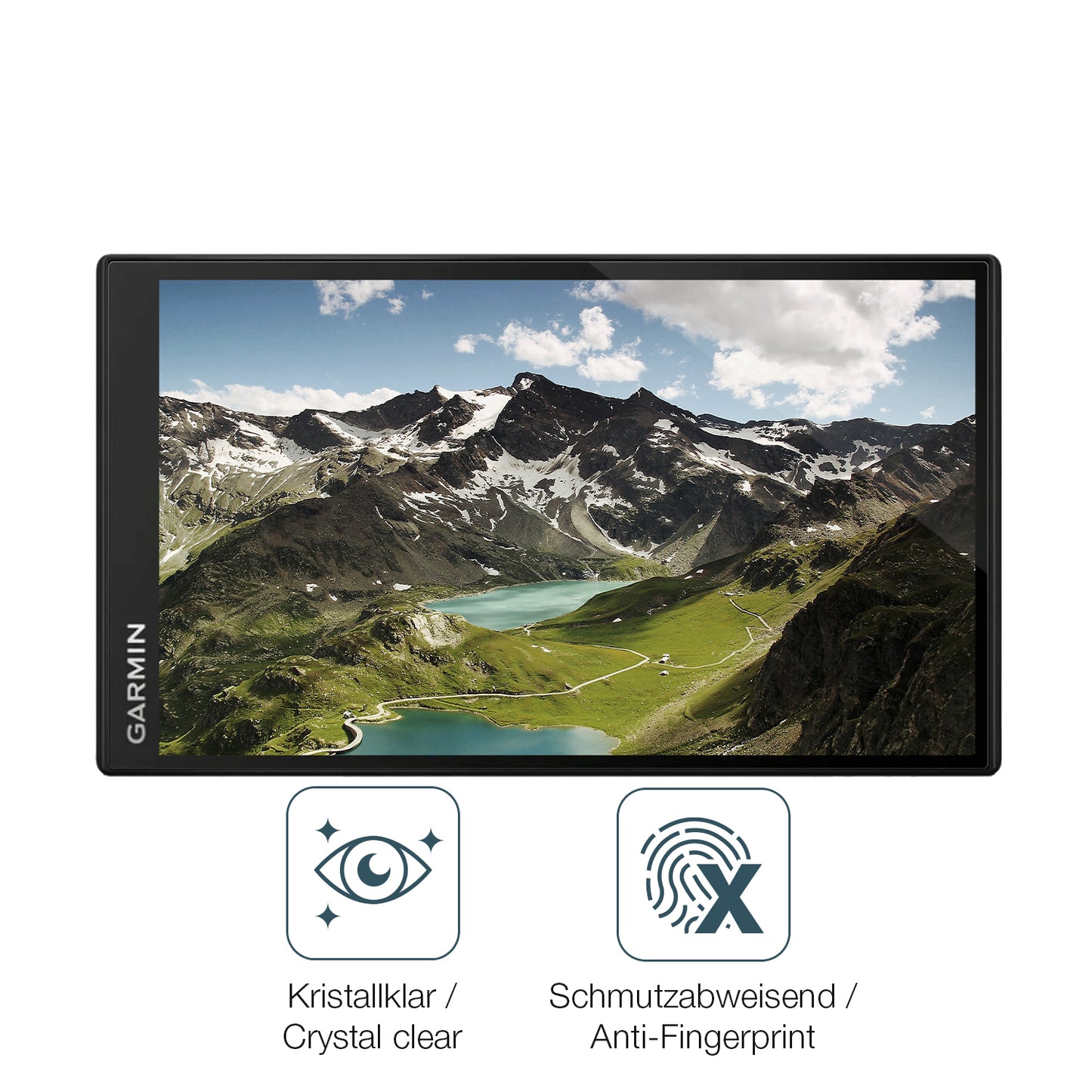 Schutz gegen Kratzer auf dem Garmin DriveSmart 76 Glas durch Schlüssel oder Ähnliches