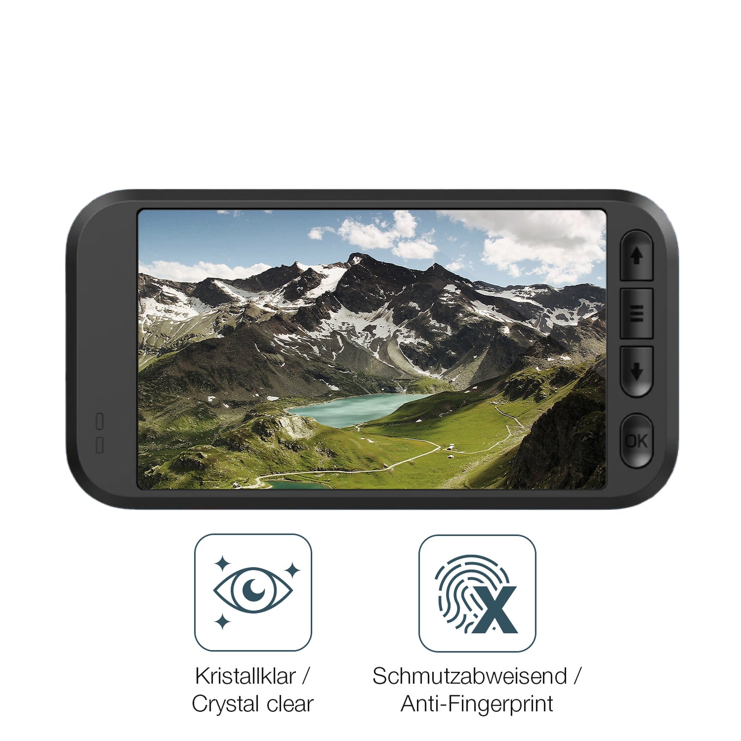 Schutz gegen Kratzer auf dem Miofive S1 Dashcam Glas durch Schlüssel oder Ähnliches