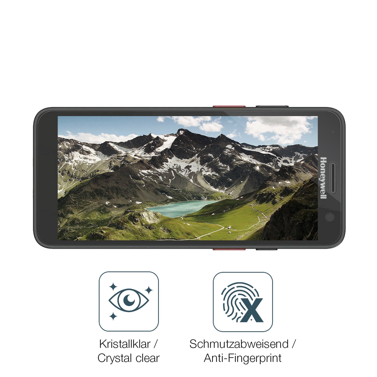 4x Schutzfolie klar für Honeywell CT37 Display-Schutzfolie