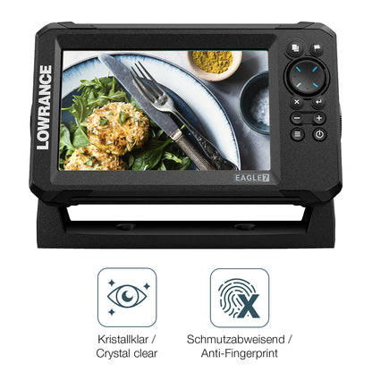 Flexible TPU-Folie passend zugeschnitten für Lowrance Eagle 7, vollständige Abdeckung