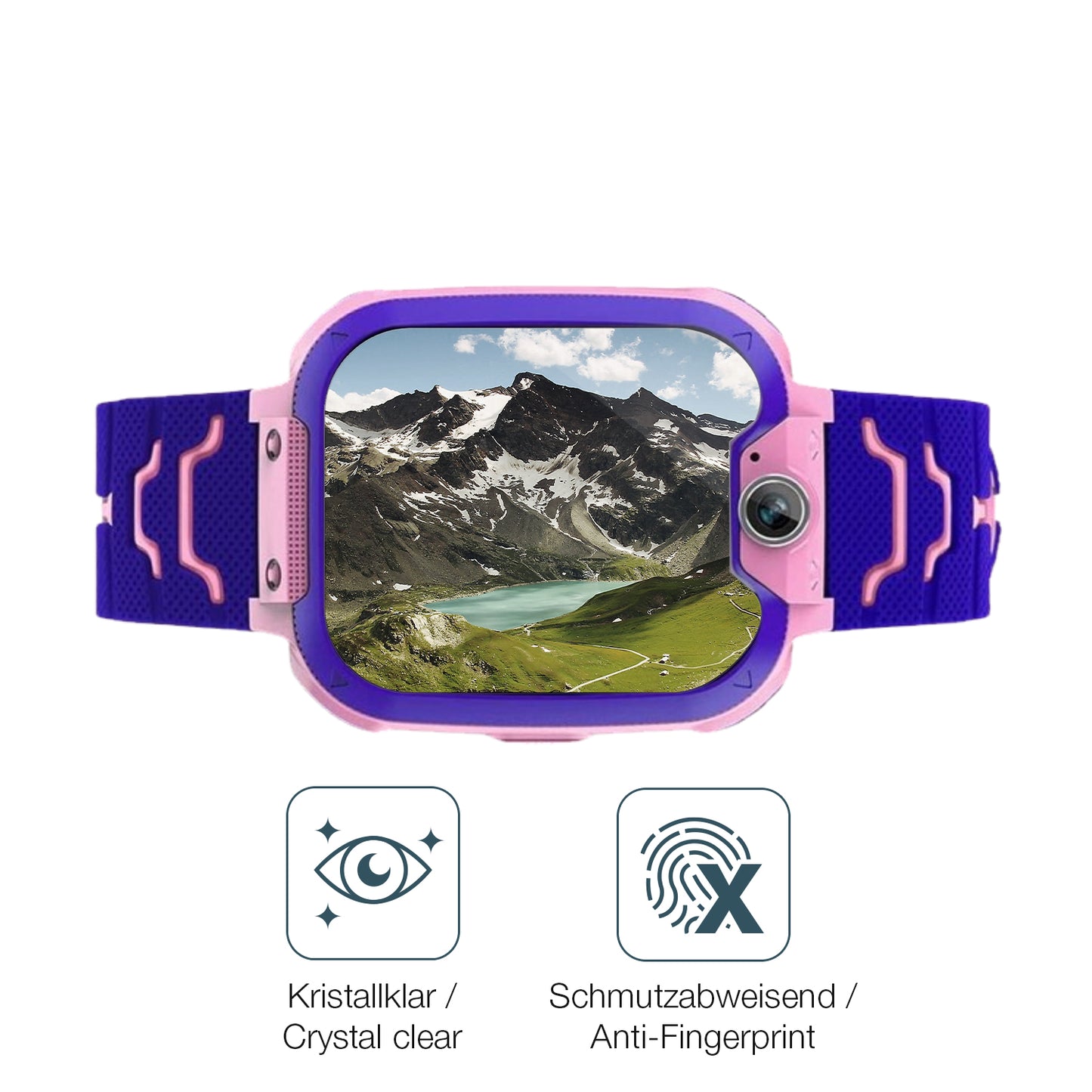 Schutz gegen Kratzer auf dem Kesasohe Smartwatch Kinder Glas durch Schlüssel oder Ähnliches