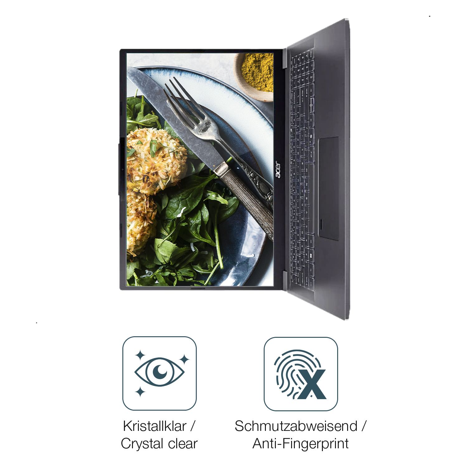 Schutz gegen Kratzer auf dem Acer Aspire 16 A16-71M Glas durch Schlüssel oder Ähnliches