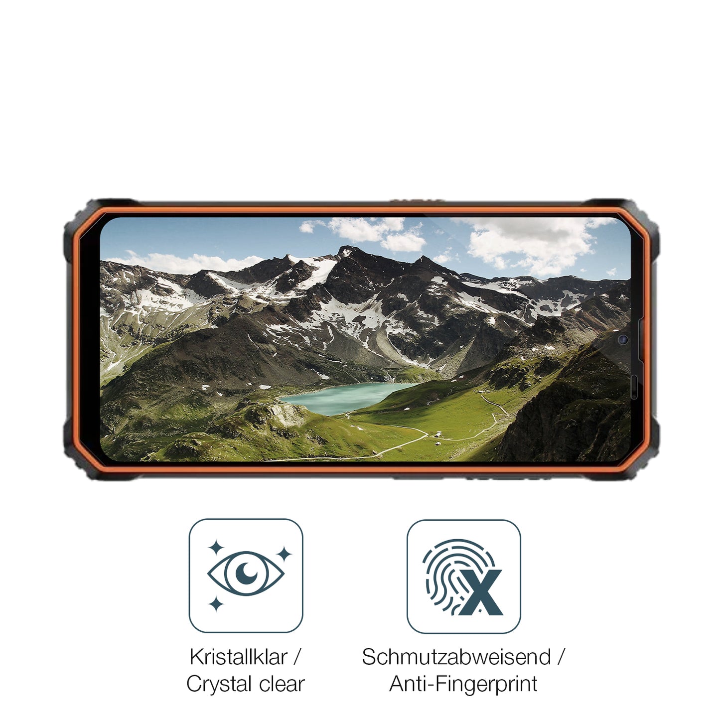 Flexible TPU-Folie passend zugeschnitten für Blackview BV6200 Plus, vollständige Abdeckung