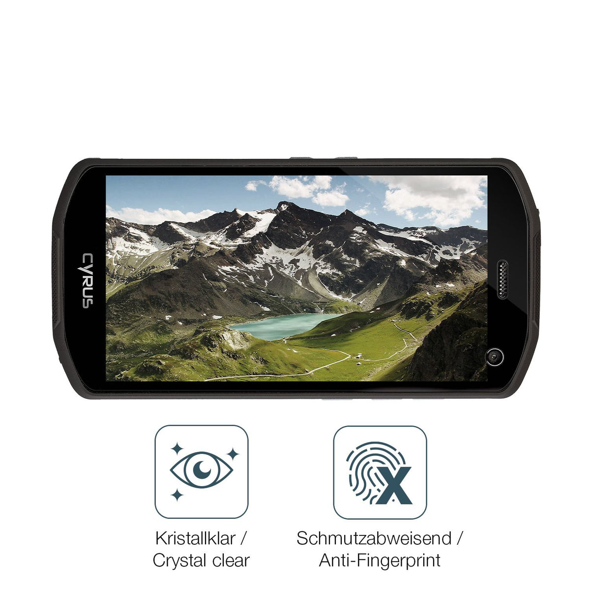 2x Screen Protector for Cyrus CS28 Hipster Rev.2 Flexible Glass 9H dipos