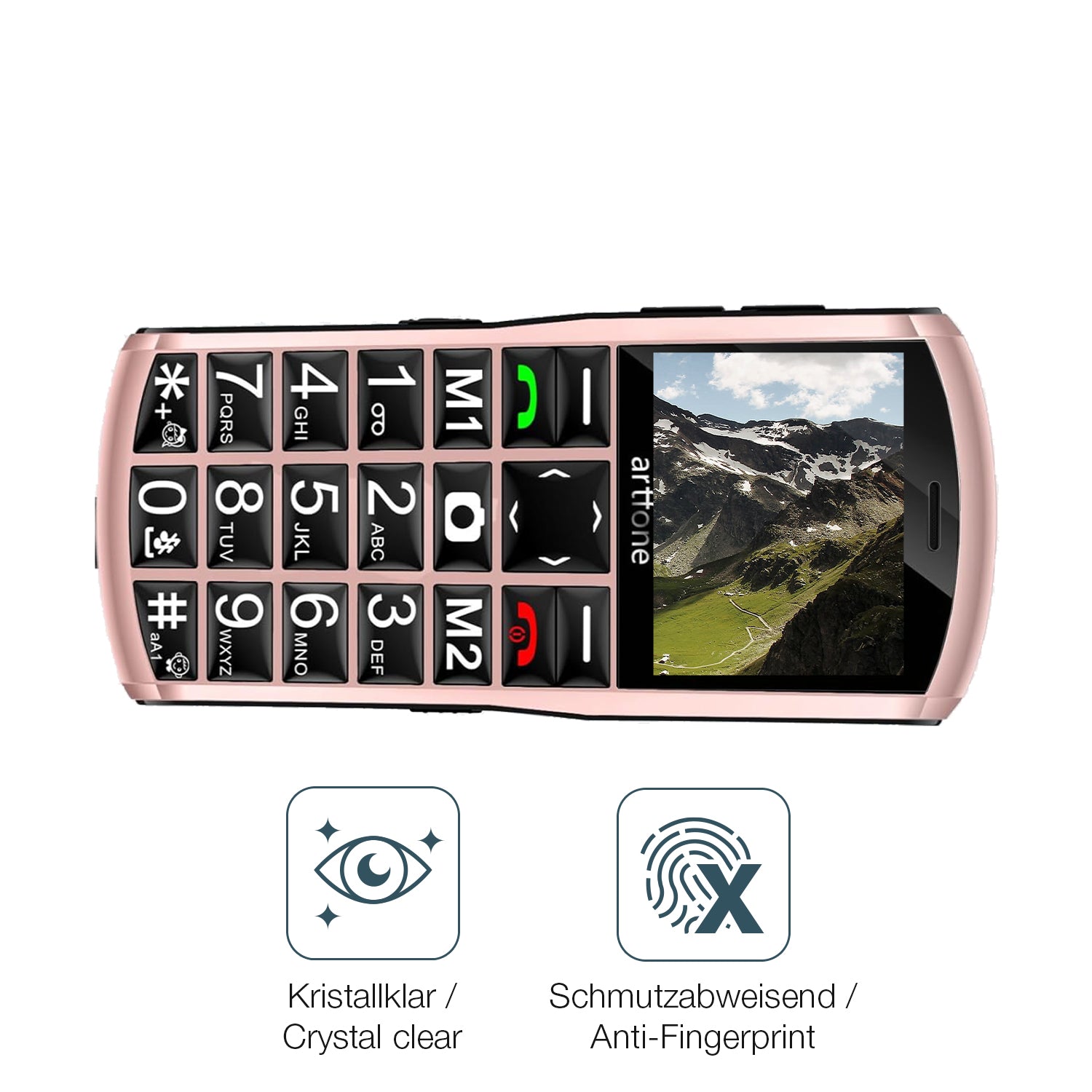 Schutz gegen Kratzer auf dem Artfone A400 4G Glas durch Schlüssel oder Ähnliches