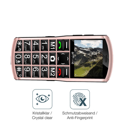 Schutz gegen Kratzer auf dem Artfone A400 4G Glas durch Schlüssel oder Ähnliches
