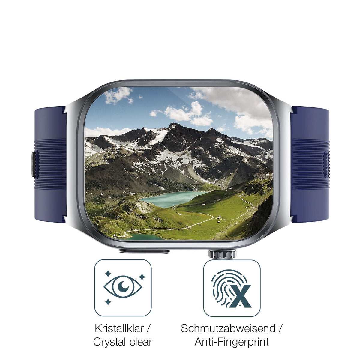Flexible TPU-Folie passend zugeschnitten für Rogbid Rowatch D1, vollständige Abdeckung