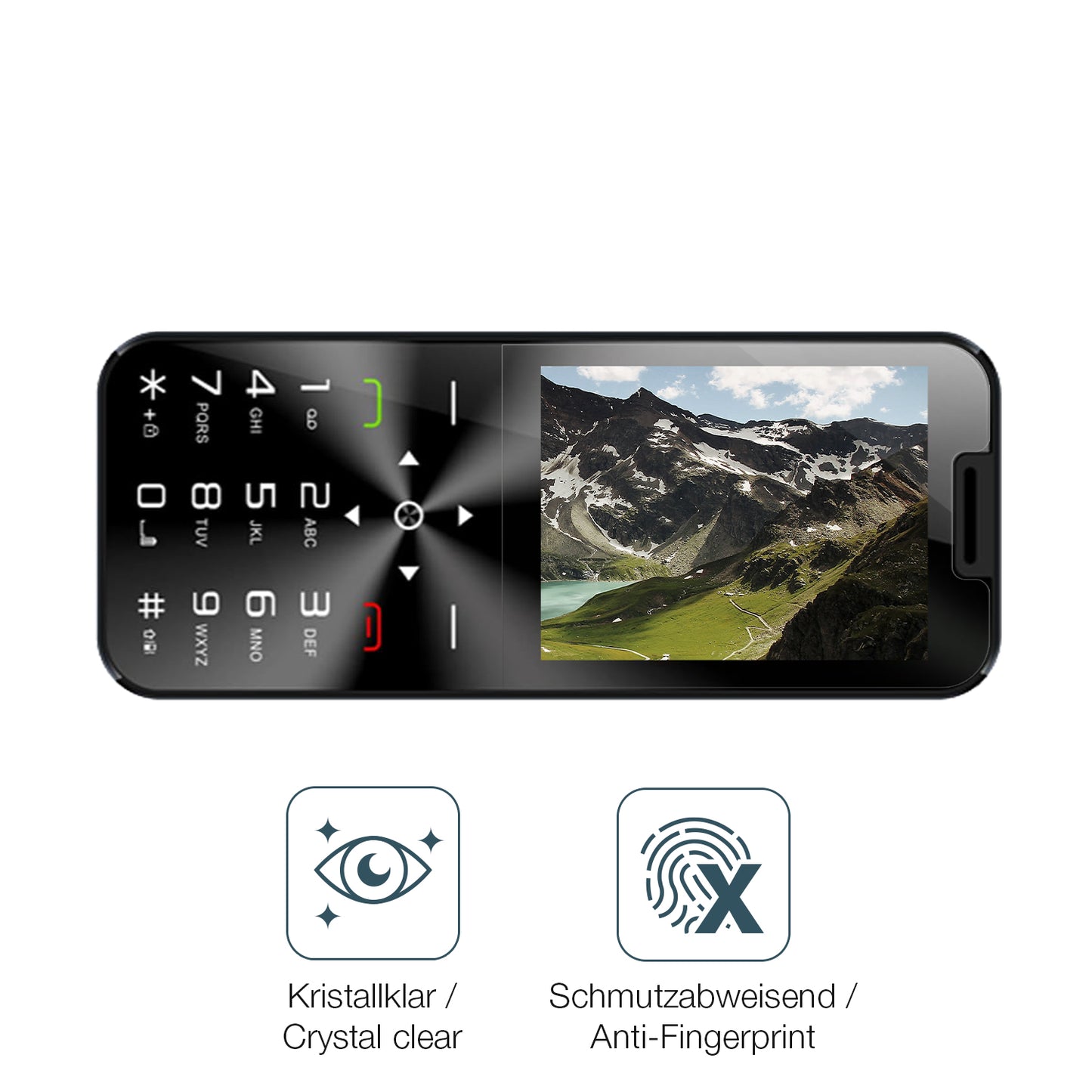 4x Schutzfolie klar für I Kall A1 Display-Schutzfolie