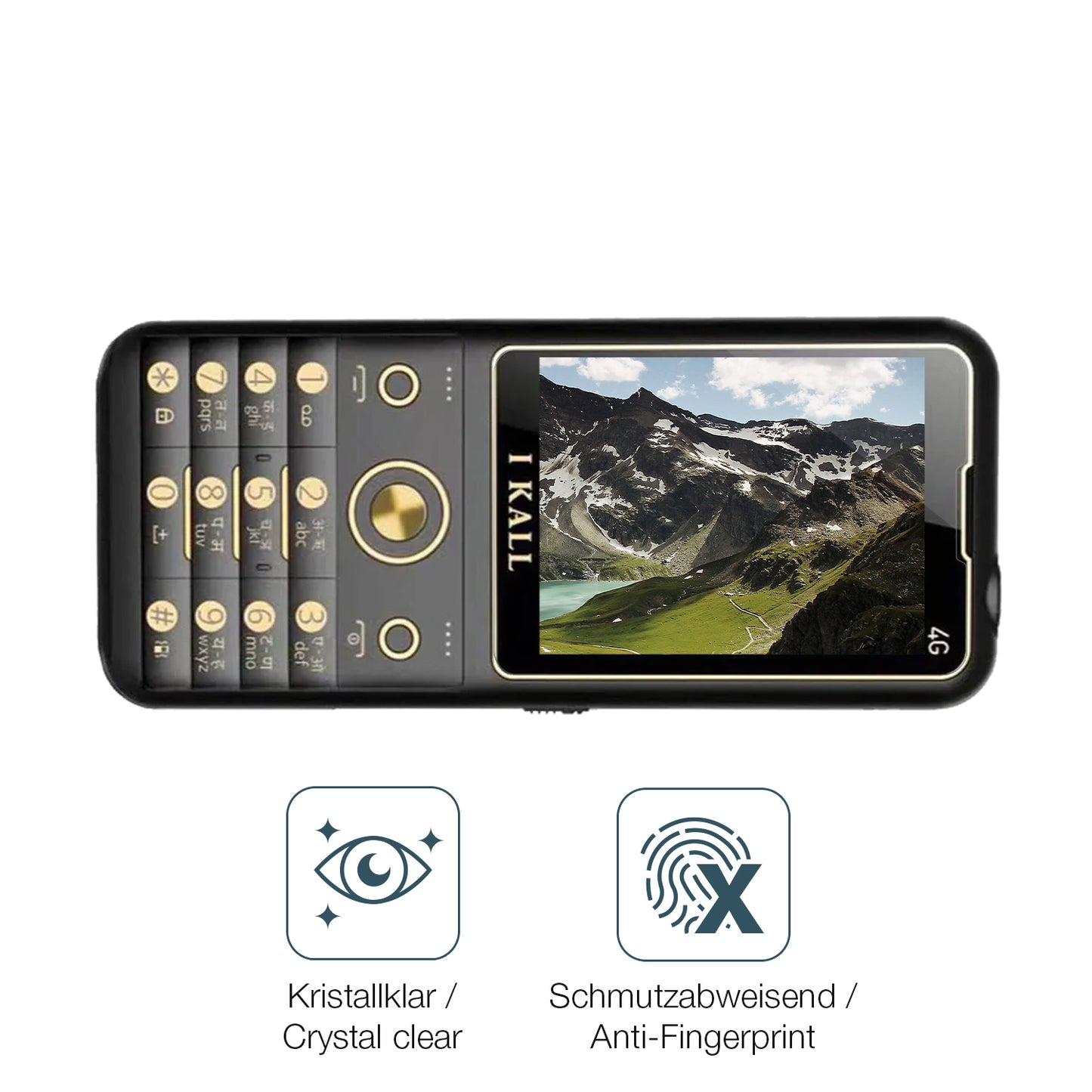 Schutz gegen Kratzer auf dem I Kall K11 Pro 4G Glas durch Schlüssel oder Ähnliches