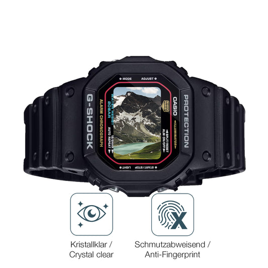 Schutz gegen Kratzer auf dem Casio G-Shock DW-5600RL-1 Glas durch Schlüssel oder Ähnliches