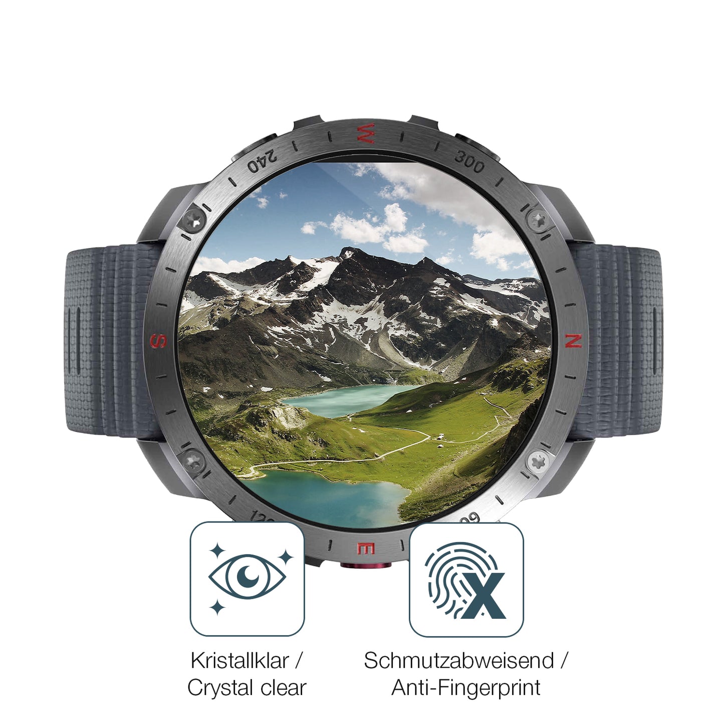 6x Schutzfolie klar für Polar Grit X2 Display-Schutzfolie