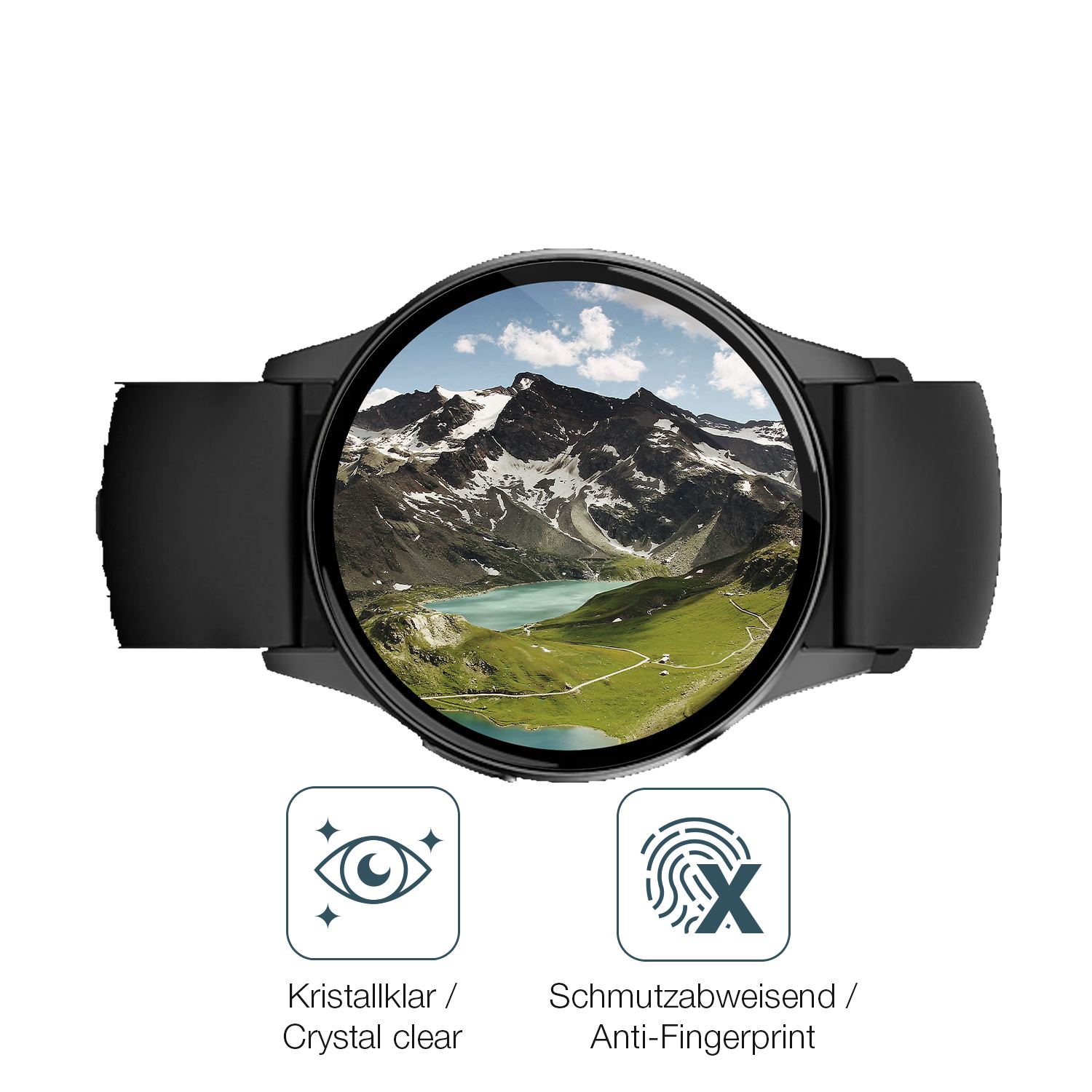 Flexible TPU-Folie passend zugeschnitten für 360Grad FITSmartWatch LIGHT 2 2025, vollständige Abdeckung