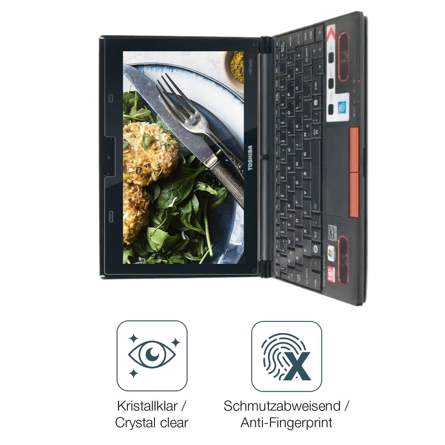 Schutz gegen Kratzer auf dem Toshiba NB550D 10 Zoll Glas durch Schlüssel oder Ähnliches