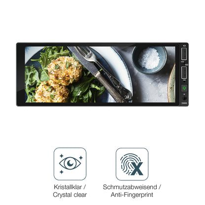 Schutz gegen Kratzer auf dem Hikity Carplay 6.86 Zoll Glas durch Schlüssel oder Ähnliches