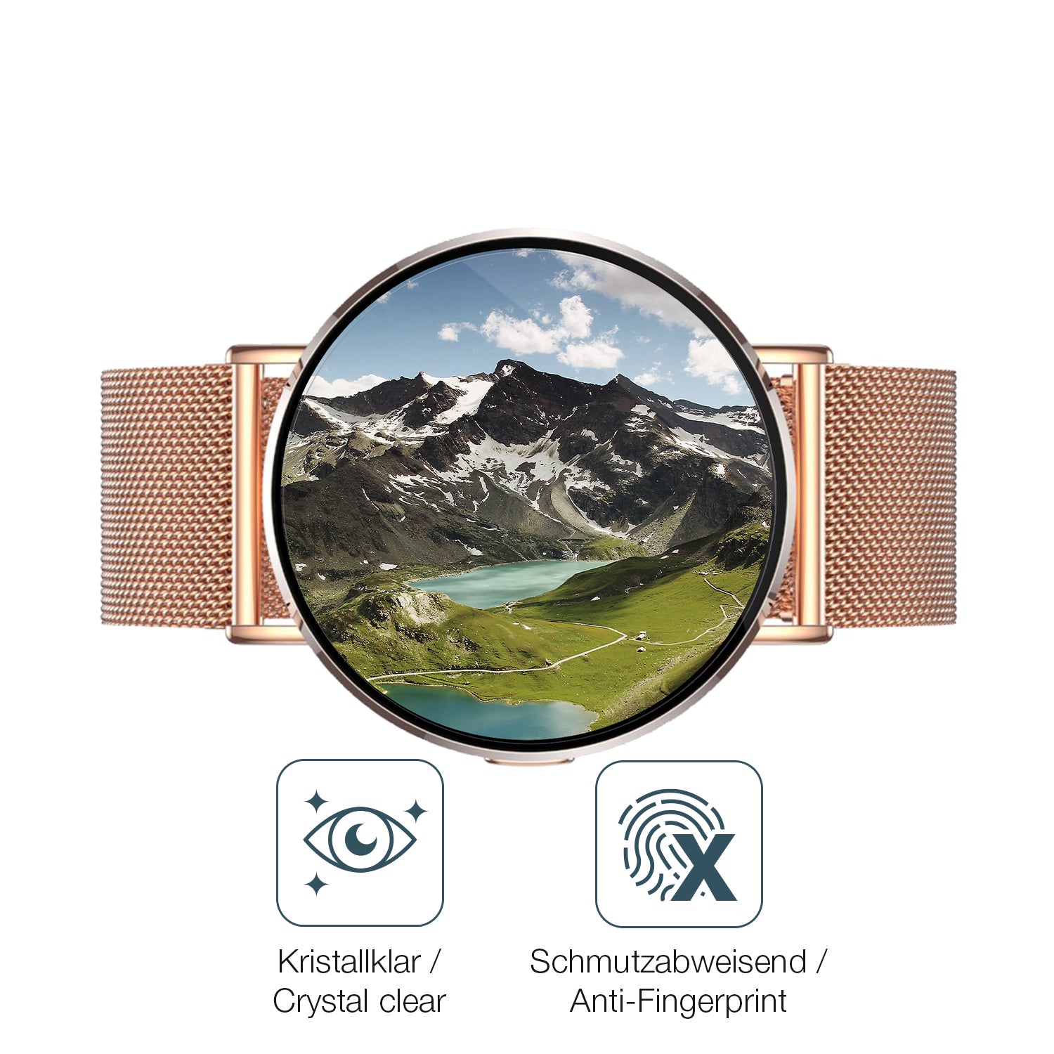 Schutz gegen Kratzer auf dem Levowatch Eve 1.3 Zoll Glas durch Schlüssel oder Ähnliches