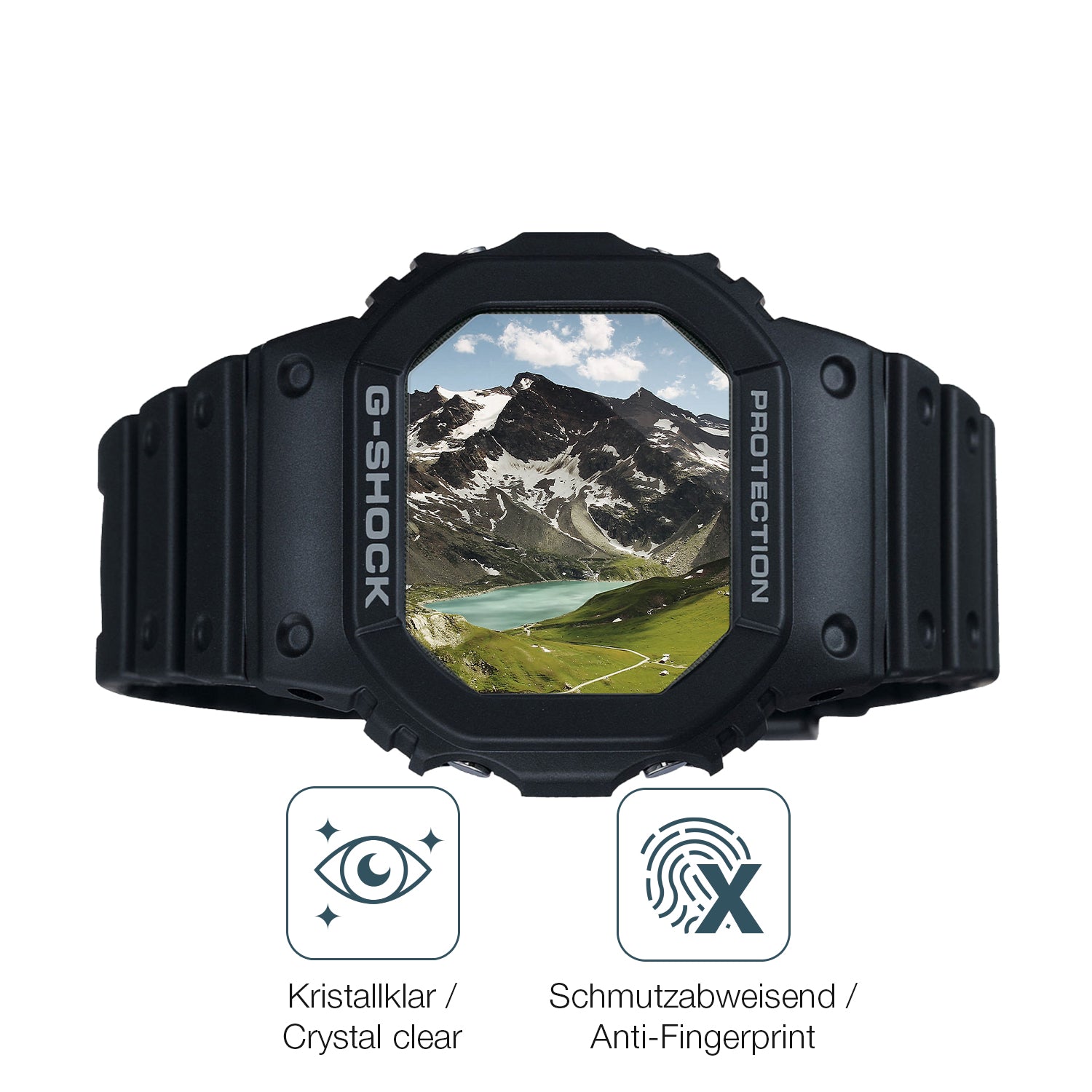 Schutz gegen Kratzer auf dem Casio G-Shock DW-5000U Glas durch Schlüssel oder Ähnliches