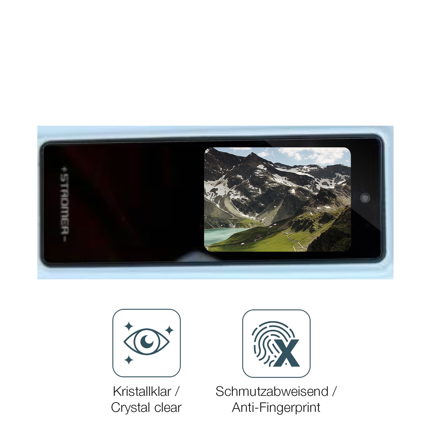 2x Schutzfolie klar für Stromer ST3 Omni Display-Schutzfolie