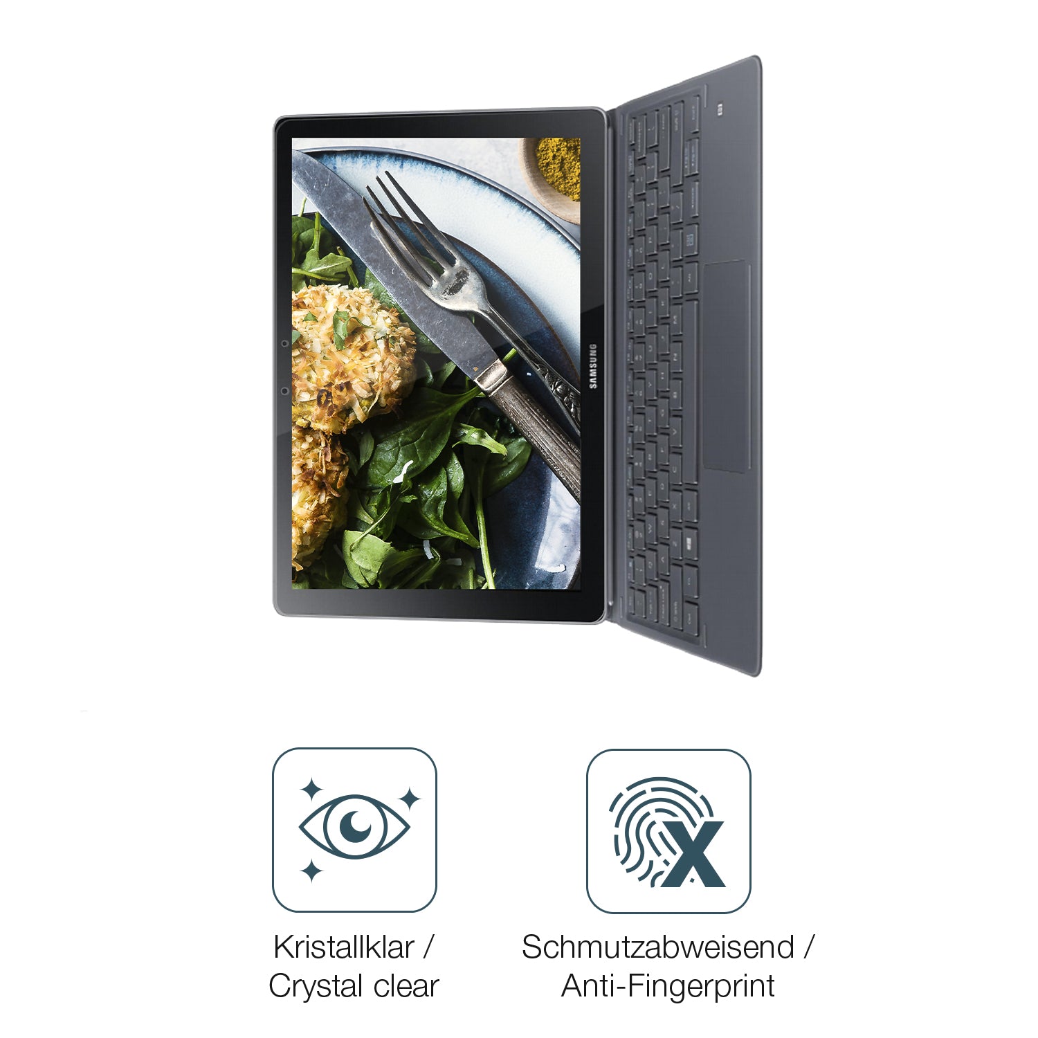 Flexible TPU-Folie passend zugeschnitten für Samsung Galaxy Book W720 12 Zoll, vollständige Abdeckung