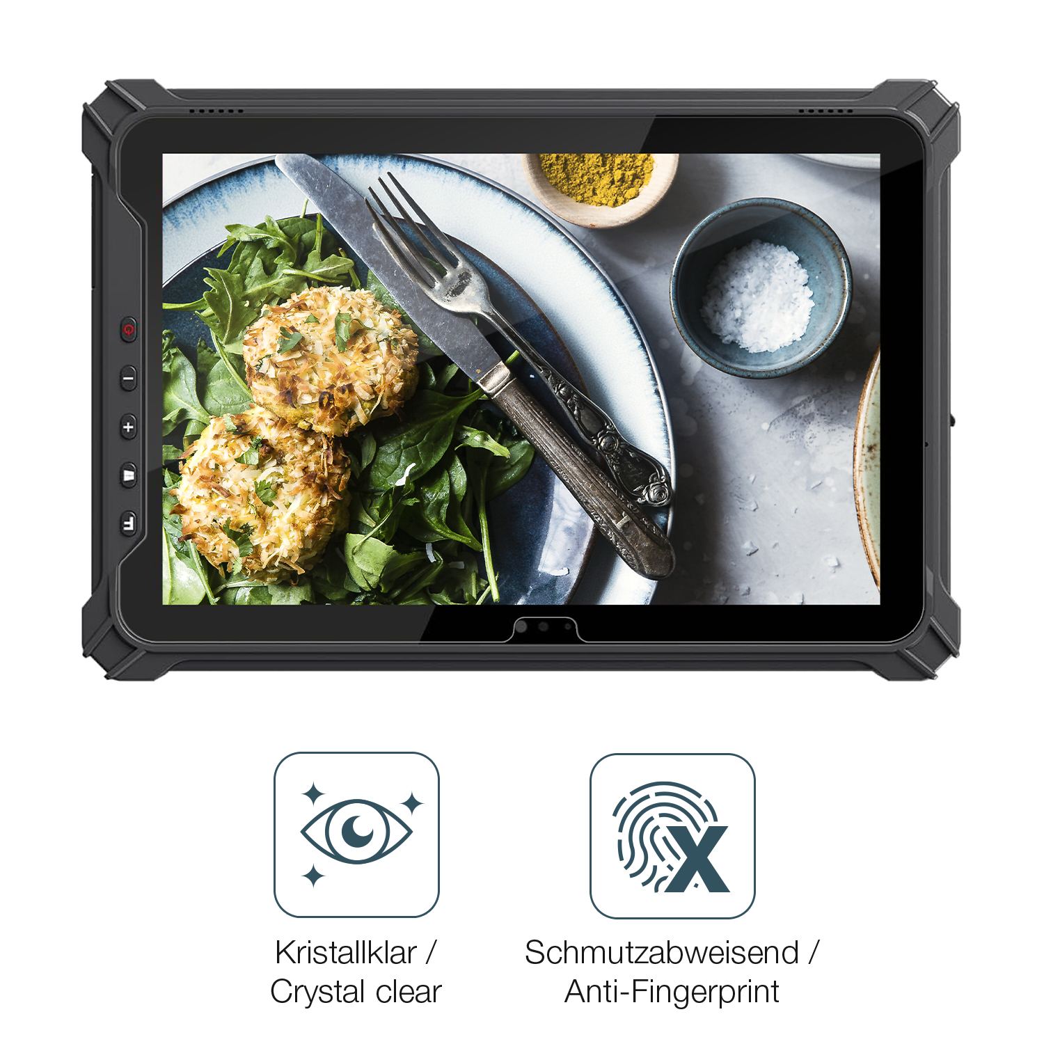 Flexible TPU-Folie passend zugeschnitten für iEdge T10W 10.1 Zoll, vollständige Abdeckung