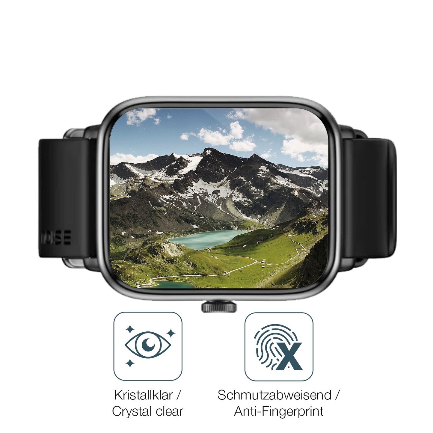 Flexible TPU-Folie passend zugeschnitten für Noise ColorFit Pro 4, vollständige Abdeckung