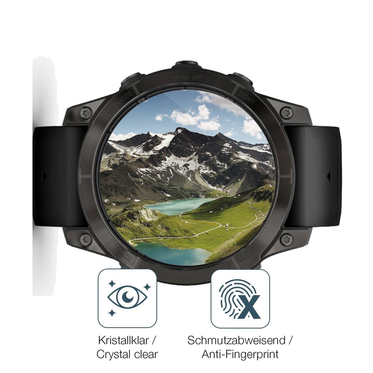 2x Screen Protector for Garmin Fenix 7 Pro 47mm Flexible Glass 9H dipos