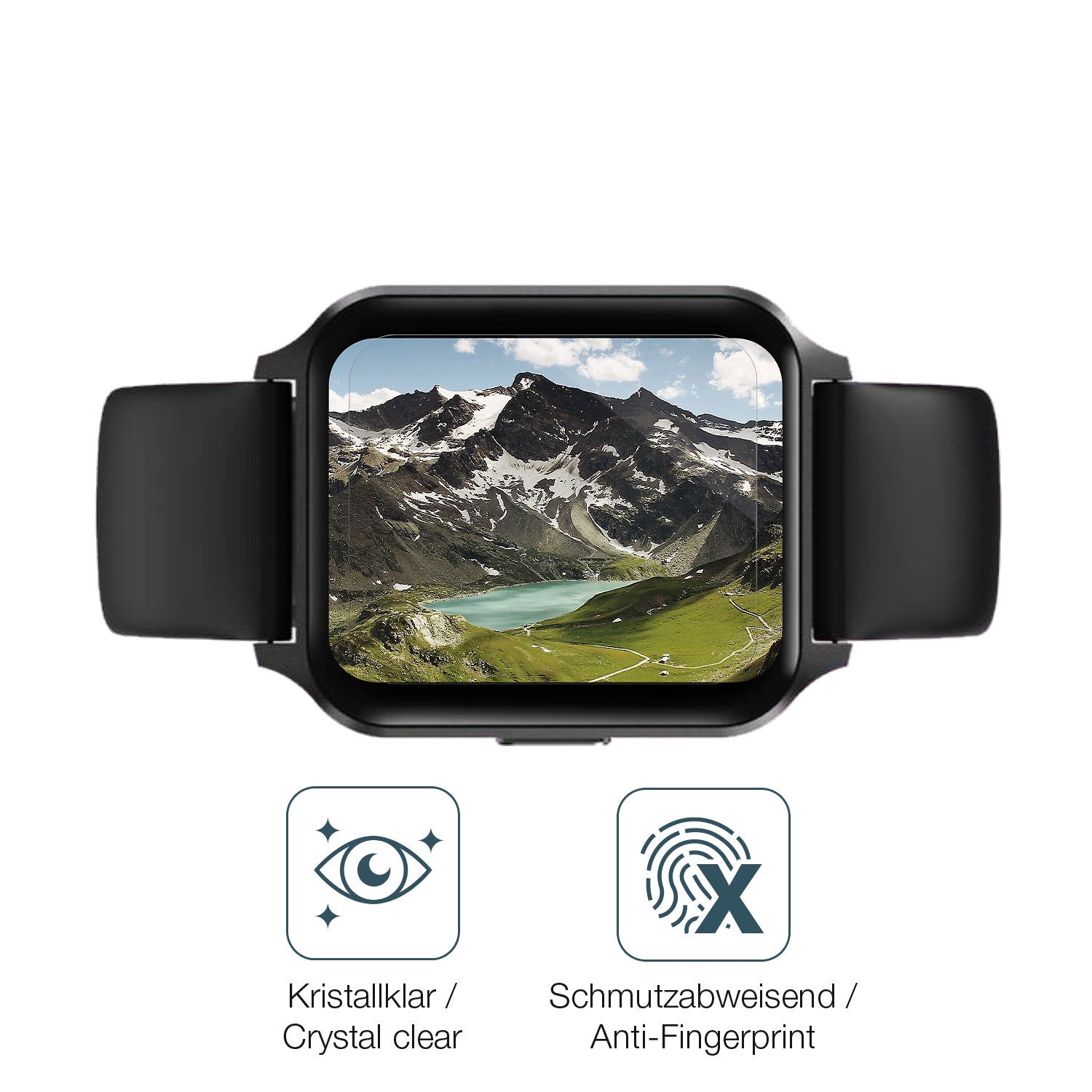Flexible TPU-Folie passend zugeschnitten für Touchelex 1,52 Zoll Smartwatch, vollständige Abdeckung