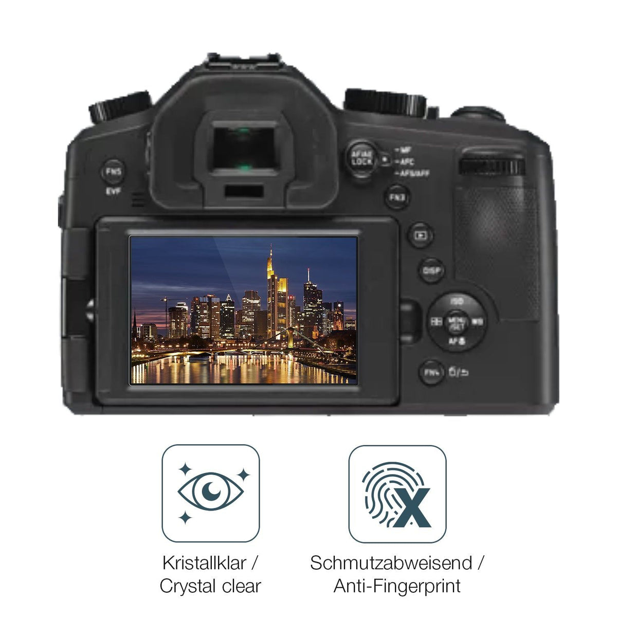 2x Screen Protector for Leica V-Lux Typ 114 Flexible Glass 9H dipos